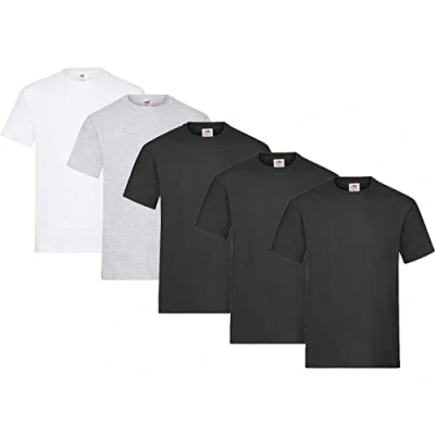 Afbeelding van Fruit of the Loom Set van 5 T shirts voor heren
