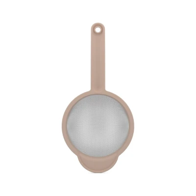 Afbeelding van Mepal Zeef Chef it 16,7 cm Met handig ophangoog Past in beslagkommen Hittebestendig tot 110ÂC Vaatwasmachinebestendig Bakspullen Chalk