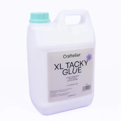 Afbeelding van Craftelier Tacky Glue Extra sterke multifunctionele lijm voor scrapbooking projecten en andere knutselwerken Niet giftig Droogt transparant, flexibel duurzaam hoeveelheid 2 liter