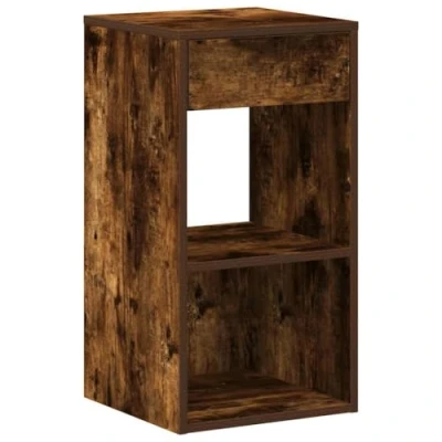 Afbeelding van vidaXL Nachtkastje met lade 35x34x66,5 cm gerookt eikenkleurig