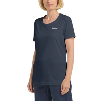 Afbeelding van Jack Wolfskin TECH Sport Tshirt, Dames, Maat: XL, Midnight sky
