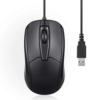 Afbeelding van Perixx PERIMICE 209 optische muis, bekabeld, USB, 1000 PPP, 3 toetsen, 1,8 m, kabel, zwart