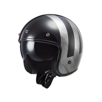 Afbeelding van LS2 OF601 BOB II LINES BLACK JEANS 06 S Maat Helm