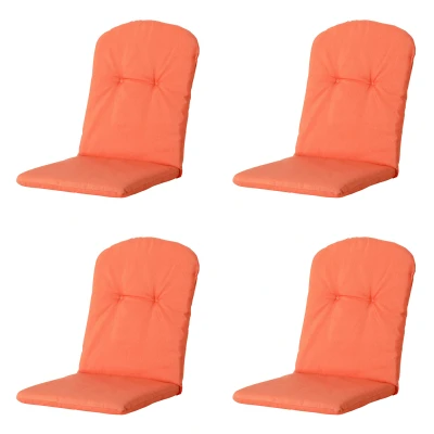 Afbeelding van Madison Kuipstoelkussen Hoge Rug Panama flame orange Ca. 96x45 cm Set van 4