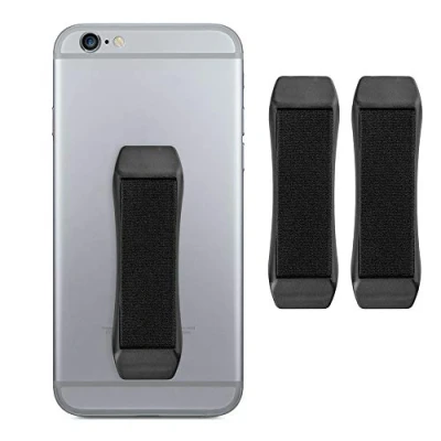 Afbeelding van kwmobile vingerhouder voor smartphone Vingergreep hoesjes en achterkant telefoon Zelfklevende finger holder Set van 3 Zwart