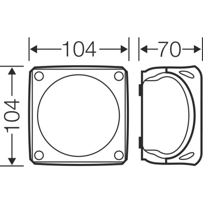 Afbeelding van Hensel 4012591121770 Verdeeldoos Halogeenvrij, Verzegelbaar, Weerbestendig (l x b) 104 mm 1 stuk(s)