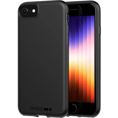 Afbeelding van Tech21 Evo Lite Apple iPhone SE 2022 / 2020 8 7 Back Cover Zwart