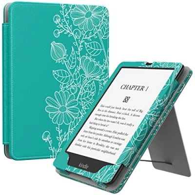 Afbeelding van MoKo Kindle Paperwhite 7 inch/6,8 inch (12e/11e generatie 2024/2021) en Colorsoft Signature Edition, dunne PU hoes met automatische slaap /waakfunctie voor