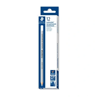 Afbeelding van Markeerstift Staedtler Non Permanent Wit (12 Stuks)