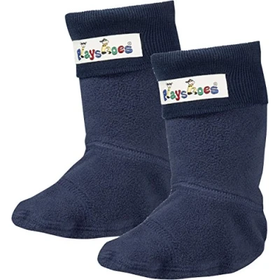 Afbeelding van Playshoes Fleecesokken voor regenlaarzen Kinderen Donkerblauw maat 28 29
