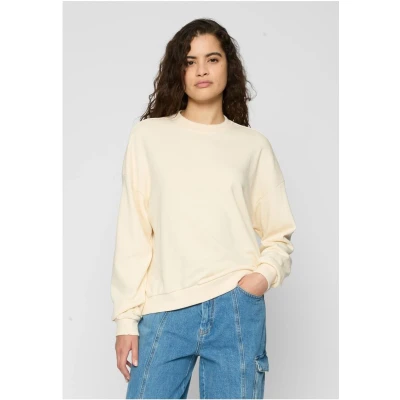 Afbeelding van Urban Classics Oversized Light Crewneck Sweater, Dames, Maat: 5XL, Whitesand