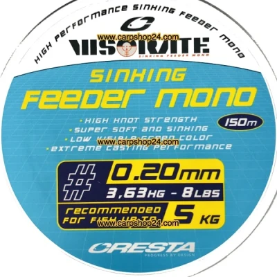 Afbeelding van Cresta Visorate Sinking Feeder Mono 150m Nylon 0.20mm