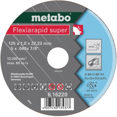 Afbeelding van Metabo 616229000 Doorslijpschijf gebogen 25 stuk(s)