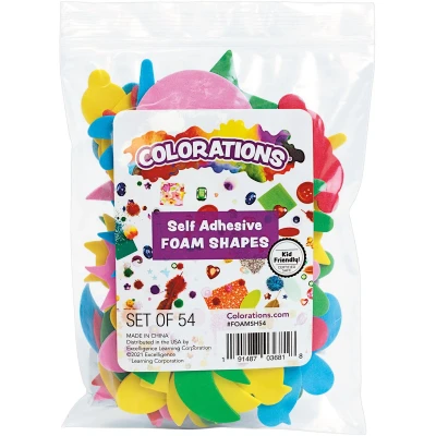 Afbeelding van Colorations Zelfklevende Foam Vormen, 54st.