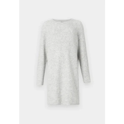 Afbeelding van ONLY Onlcarol L/S Dress Knt Noos Damesjurk, Lichtgrijs chinees