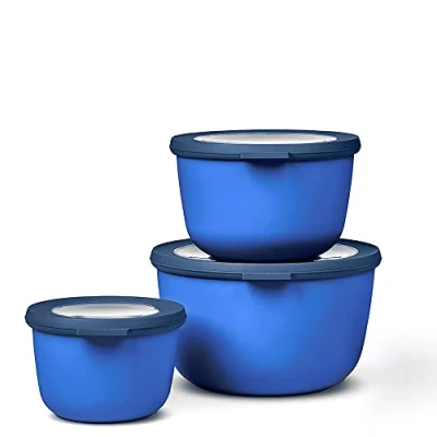 Afbeelding van Mepal Multikom Cirqula vershouddoos set 500 + 1000 2000 ml Rond Vivid blue