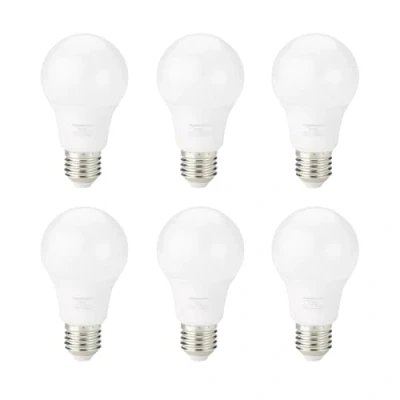 Afbeelding van Amazon Basics 6 x E27 LED lamp (Edison schroefbasis), 8 W (komt overeen met 60 W), warm wit, niet dimbaar