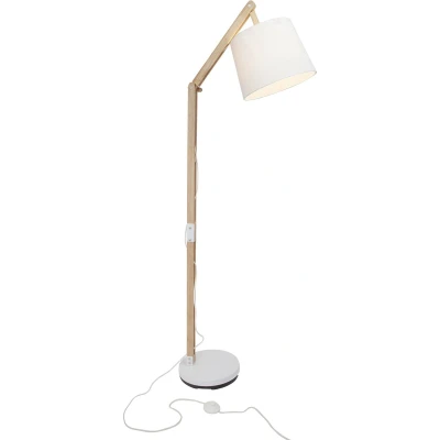 Afbeelding van Brilliant Carlyn 09958A75 Staande lamp LED E27 60 W Hout (licht), Wit