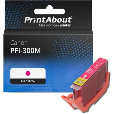 Afbeelding van Huismerk Canon PFI 300M Inktcartridge Magenta