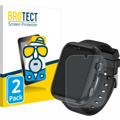 Afbeelding van BROTECT Screenprotector voor Okyuk 4G Kids Smartwatch Folie Beschermfolie matte (2 Stuks)