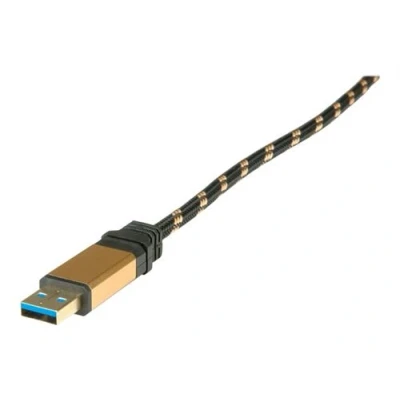 Image de Roline Gold Câble USB type A (M) pour 24 pin C 3.1 5 V 900 mA 50 cm Noir/or