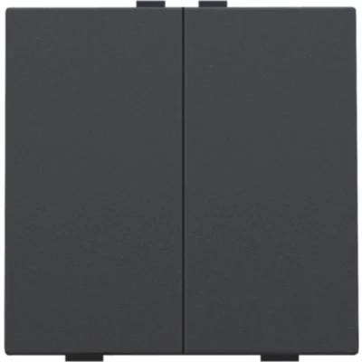 Afbeelding van Niko Home control, tweevoudige drukknop, Intense Anthracite
