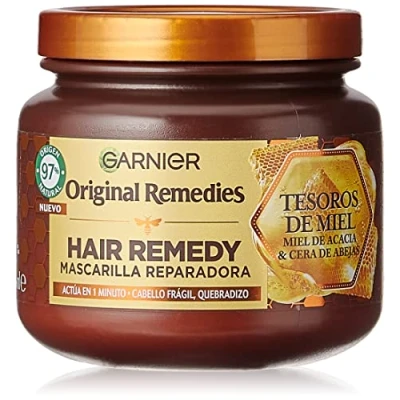 Afbeelding van Garnier Ultimate Blends Honey Treasures Strengthening Mask 300 ml