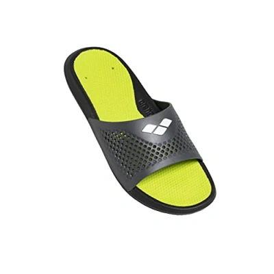 Afbeelding van Arena Bruno Badslippers, Heren, Maat: 43, Black lime grey Kunststof