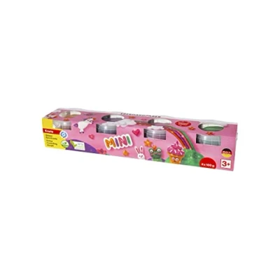 Afbeelding van Eberhard Faber kinderklei glitter 4 x beker 100 gram schoen cadeautjes schoenkado sinterklaas schoenkadootjes schoencadeautjes schoencadeau EF 572511