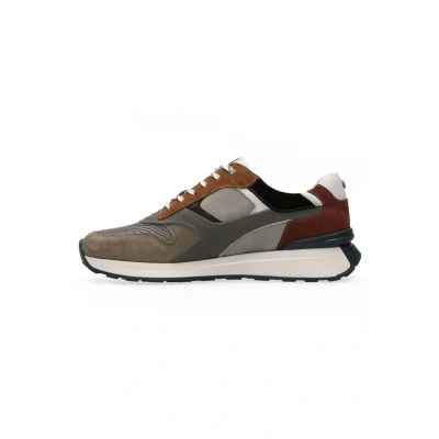 Afbeelding van Australian Sneaker Kyoto Grey Leather 15.1651.01 K16 Combi