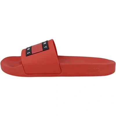 Afbeelding van Tommy Jeans Badslippers, Heren, Maat: 44, Deep crimson Kunststof