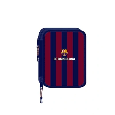 Afbeelding van Dubbele etui F.C. Barcelona 24/25 Kastanjebruin Marineblauw