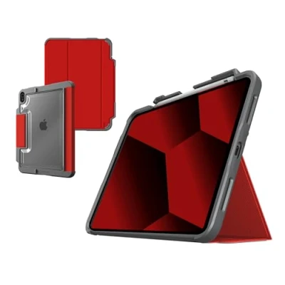 Afbeelding van STM Goods Dux Plus Book cover Rood, Transparant Tabletcover