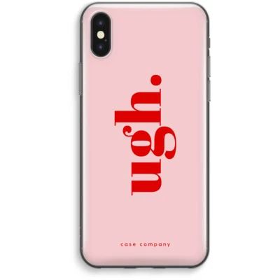 Afbeelding van Case Company® hoesje geschikt voor iPhone XS Max Ugh Soft Cover Telefoonhoesje Bescherming aan alle Kanten en Schermrand
