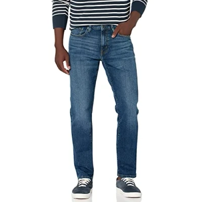 Image de Amazon Essentials Jean Coupe Athlétique Men&#039;s, Bleu Délavé Vintage, 36W / 31L