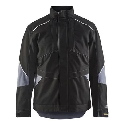 Image de Veste hiver retardant flamme noir/gris respirantétanche