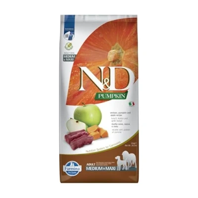 Afbeelding van N&amp;D Pumpkin hondenvoeding Hert medium/maxi 12 kg