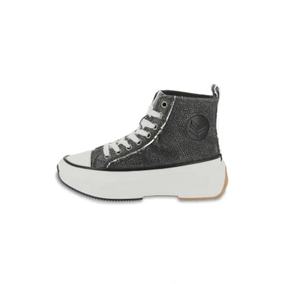 Afbeelding van Kaporal Basket Christa Sneakers hoog, Dames, Maat: 37, Anthracite Textiel/ synthetisch