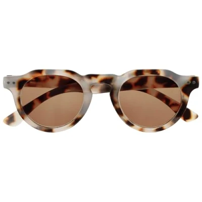 Afbeelding van OPULIZE RIO Lunettes de Lecture Solaires Monture Plate Protection UV400 Hommes Femmes Charnières à Ressort S53, Écaille Tortue Marron Clair Brillant, 2.50 Magnification