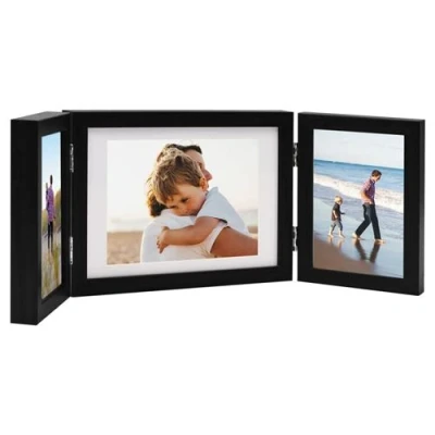 Afbeelding van Fotolijst drieluik 22x15 cm+2x(10x15 cm) zwart