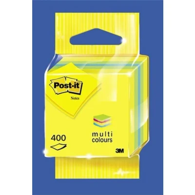 Image de Post it Mini cube de 400 feuilles 51x51mm Citron en sachet