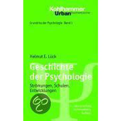 Afbeelding van Geschichte Der Psychologie