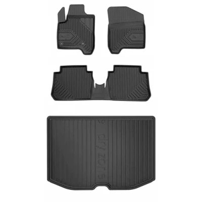 Afbeelding van MOTOS Rubberen automatten en kofferbakmat set voor Citroen C3 Picasso 2008 2017 Verbeter je reiscomfort met 3D antislip automat vloermatten alle weersomstandigheden