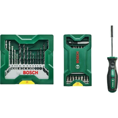 Afbeelding van Bosch Accessories Mini X Lin 2607017655 Bitset 41 delig Incl. bithouder en schroevendraaier