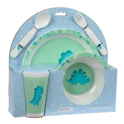 Afbeelding van Kinderen servies set Safta Dino Polyester 26 x 9 cm