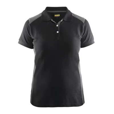 Image de Polo femme noir/gris