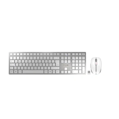 Afbeelding van CHERRY DW 9100 SLIM toetsenbord Inclusief muis RF draadloos + Bluetooth QWERTZ Duits Zilver