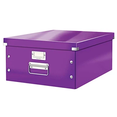 Afbeelding van Leitz, opslag en transportdoos, paars, voor A3, Click &amp; Store, 60450062