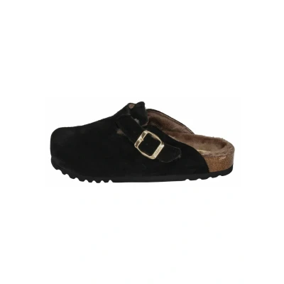 Afbeelding van Scholl Clogs, Dames, Maat: 37, Black Veloursleer