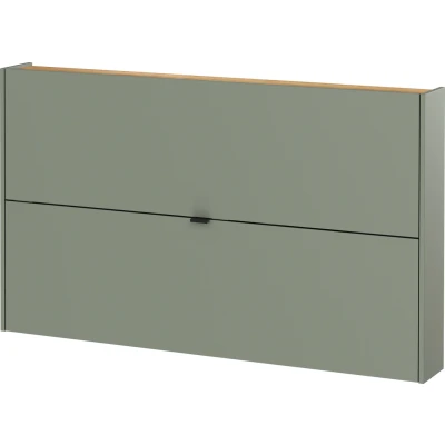 Afbeelding van Germania Ameca Taupe Groen / Eiken Schoenenkast 2 Kleppen
